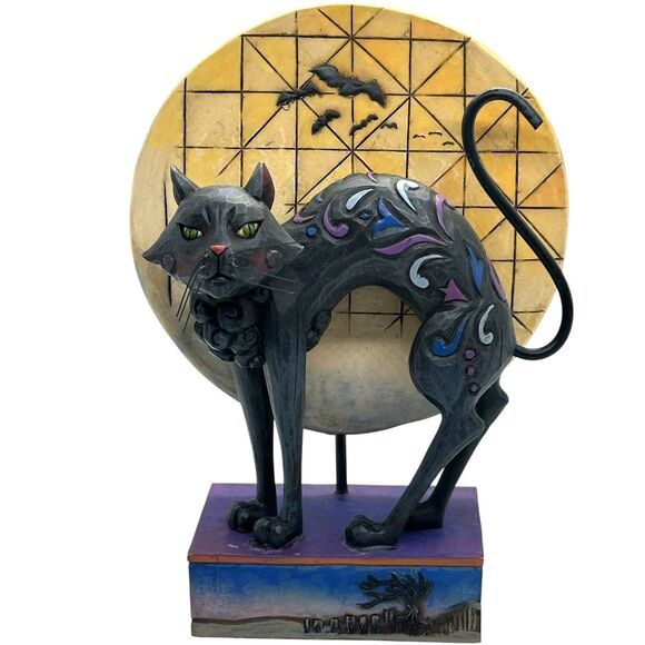 Jim Shore BAD LUCK Black Cat Halloween Figurine 4011059 Enesco Heartwood Creek - Picture 4 of 15